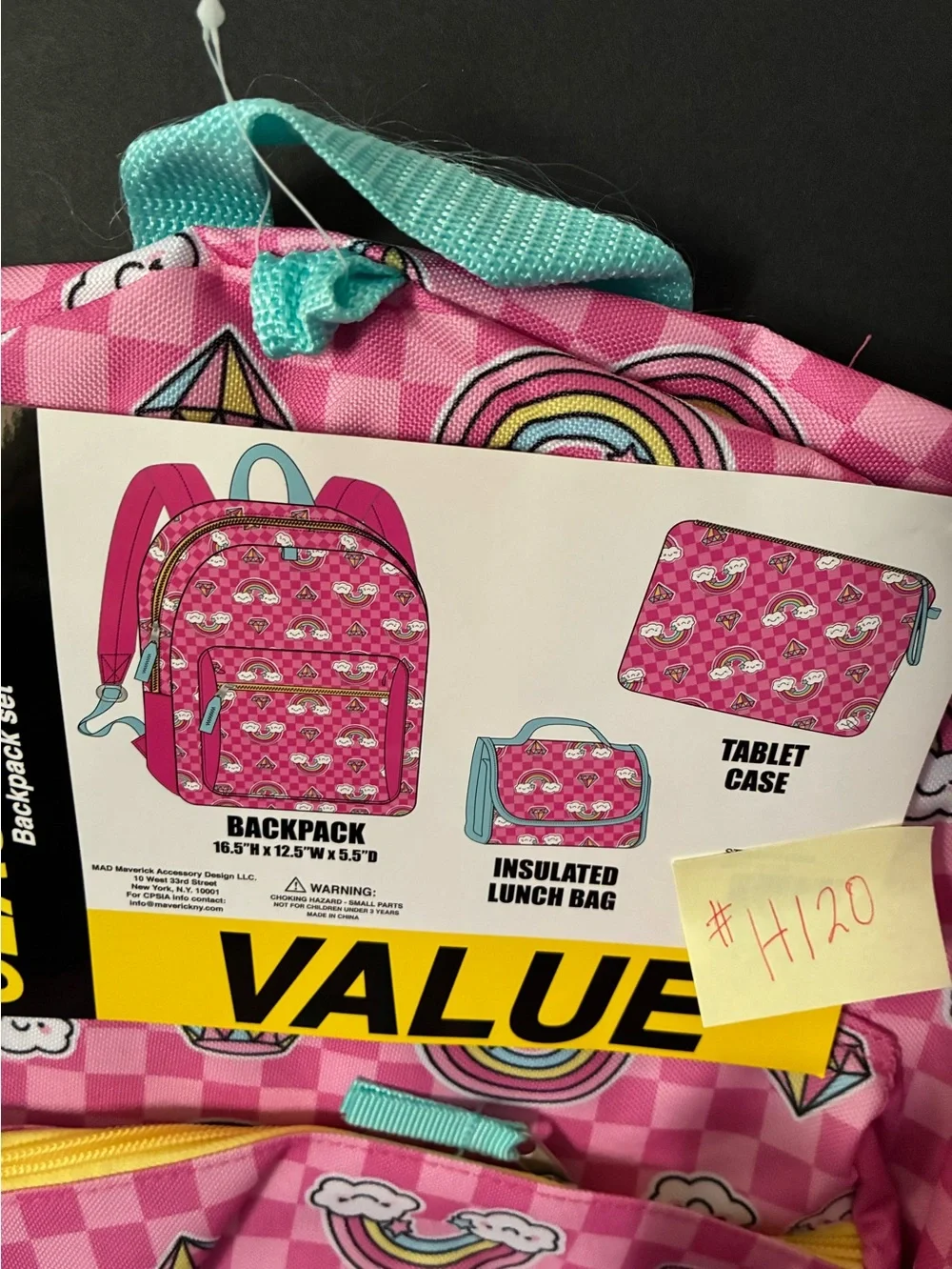 Back to School - Rainbows backpack bundle